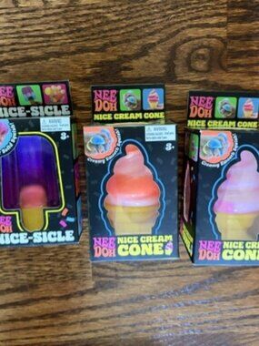 Schylling NeeDoh Ice Cream Cone Nice-Sicle Squishy Stress Relief Fidget Sensory